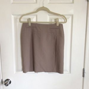 Express Light Brown Business Skirt